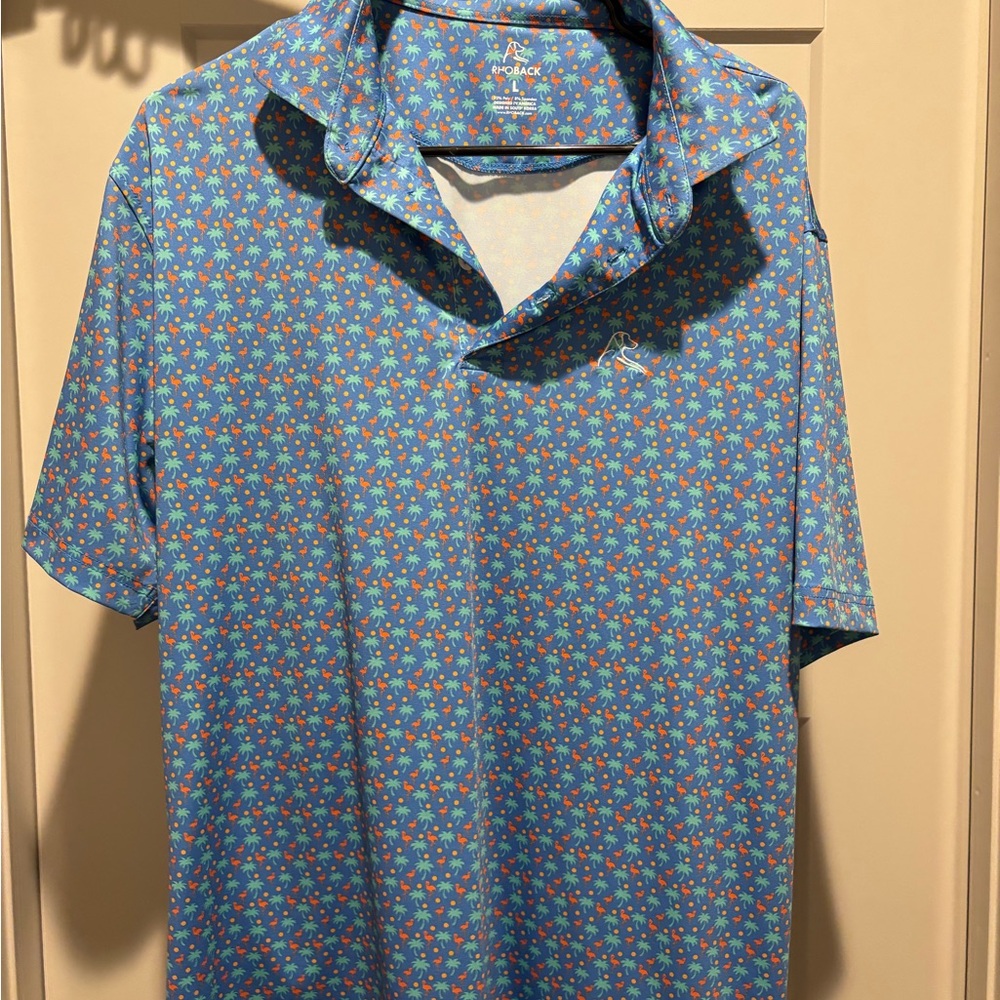 Men's Blue Floral Shirt